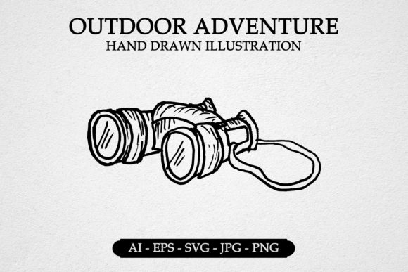 Binoculars Outdoor Adventure Elements Graphics