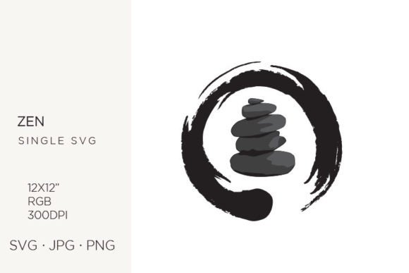 Black Zen Stones: Graphics for Local Business Branding