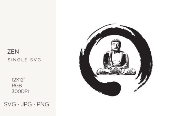 Buddha Inside Zen Symbol Graphics