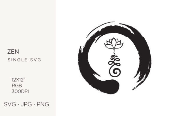Buddhist Symbol for Life Path and Zen Graphics