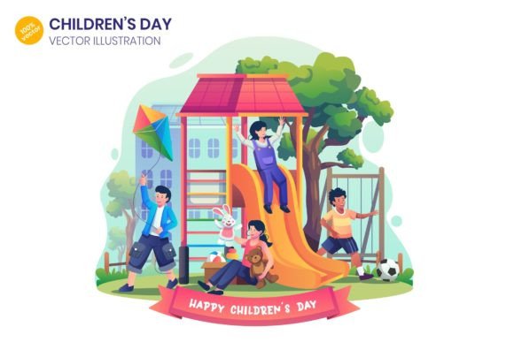 Children's Day Illustration - Graphics and Illustrations