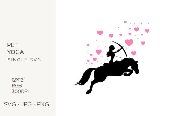 Female Archer Rider: Graphics and Illustrations for Creative Publishing