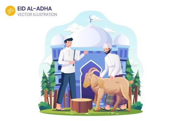 Happy Eid Al Adha Illustration