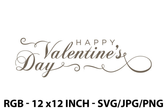 Happy Valentine's Day Lettering Graphics