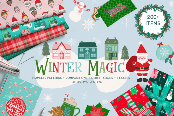 HO HO HO Merry Christmas Holiday Graphics