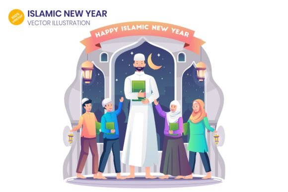 Islamic New Year Illustration Graphics