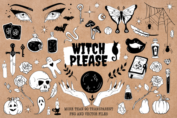 Witch Please Witchcraft Graphics